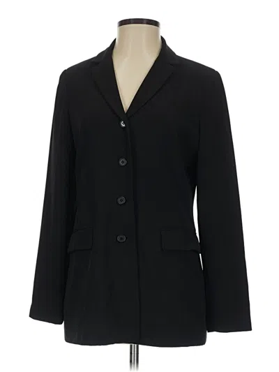 Pre-owned Max Studio Blazer Jacket In Black