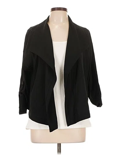 Pre-owned Max Studio Blazer Jacket In Black