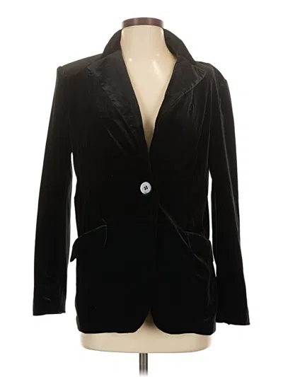 Pre-owned Max Studio Blazer Jacket In Black
