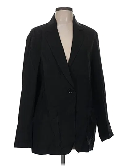 Pre-owned Max Studio Blazer Jacket In Black