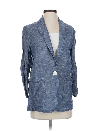 Pre-owned Max Studio Blazer Jacket In Blue