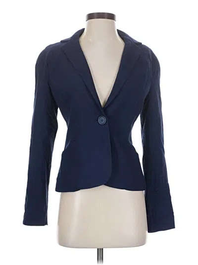 Pre-owned Max Studio Blazer Jacket In Blue