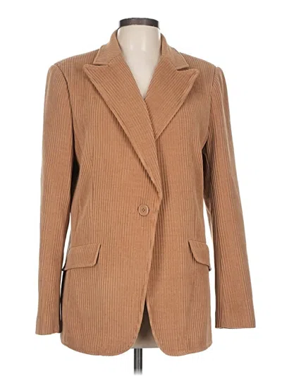 Pre-owned Max Studio Blazer Jacket In Brown