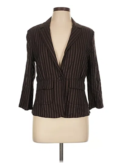 Pre-owned Max Studio Blazer Jacket In Brown