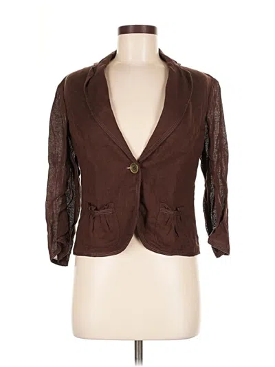Pre-owned Max Studio Blazer Jacket In Brown