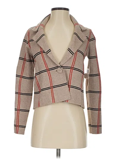 Pre-owned Max Studio Blazer Jacket In Brown