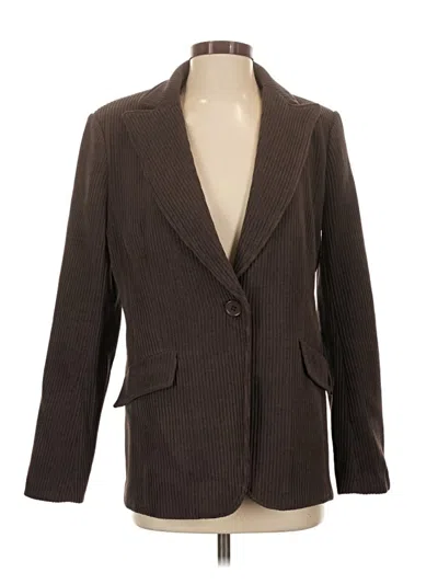 Pre-owned Max Studio Blazer Jacket In Brown
