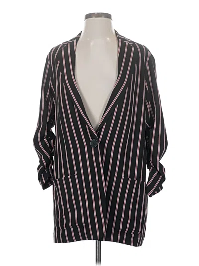 Pre-owned Max Studio Blazer Jacket In Burgundy