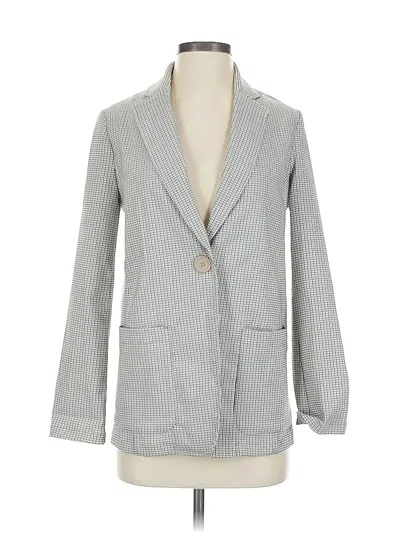 Pre-owned Max Studio Blazer Jacket In Gray
