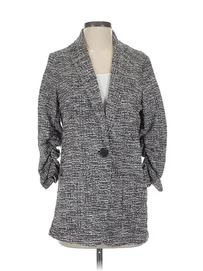 Pre-owned Max Studio Blazer Jacket In Gray
