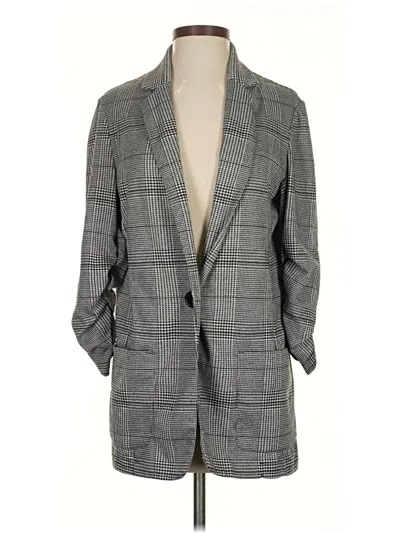 Pre-owned Max Studio Blazer Jacket In Gray