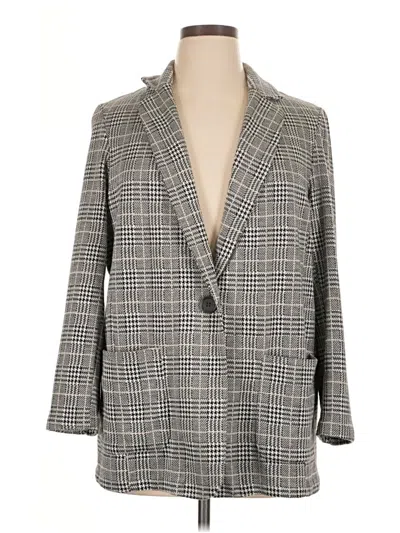 Pre-owned Max Studio Blazer Jacket In Gray