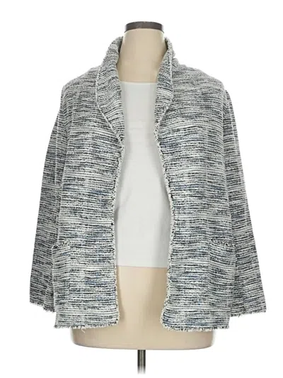 Pre-owned Max Studio Blazer Jacket In Gray
