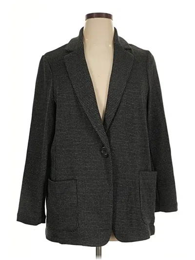 Pre-owned Max Studio Blazer Jacket In Gray