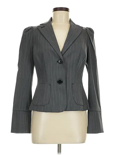 Pre-owned Max Studio Blazer Jacket In Gray