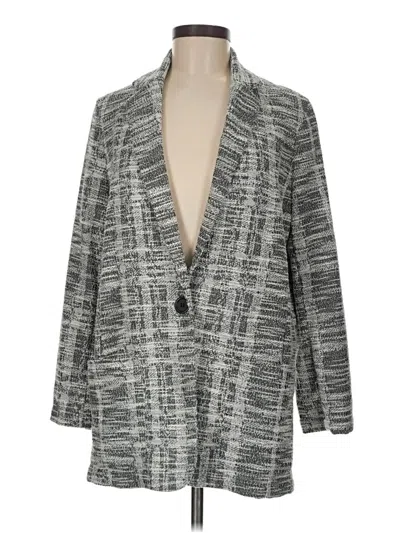 Pre-owned Max Studio Blazer Jacket In Gray