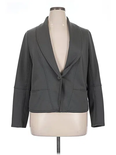 Pre-owned Max Studio Blazer Jacket In Gray