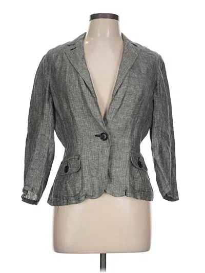 Pre-owned Max Studio Blazer Jacket In Gray