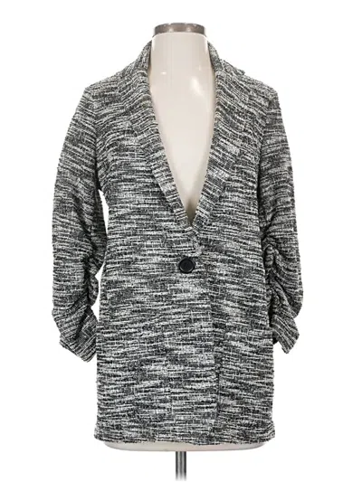 Pre-owned Max Studio Blazer Jacket In Gray