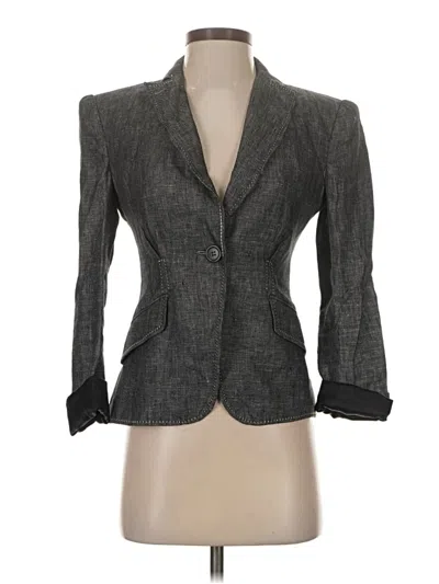 Pre-owned Max Studio Blazer Jacket In Gray