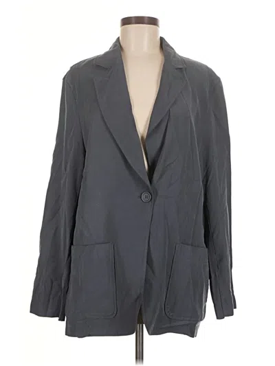 Pre-owned Max Studio Blazer Jacket In Gray