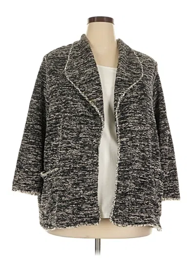 Pre-owned Max Studio Blazer Jacket In Gray