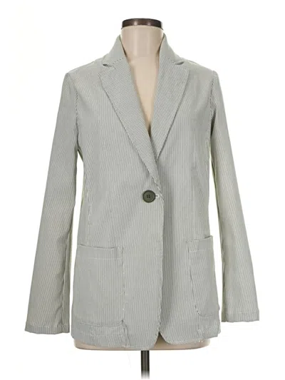 Pre-owned Max Studio Blazer Jacket In Gray