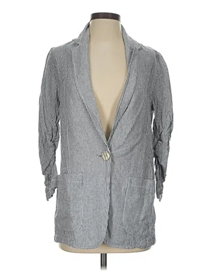 Pre-owned Max Studio Blazer Jacket In Gray