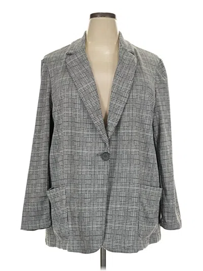 Pre-owned Max Studio Blazer Jacket In Gray