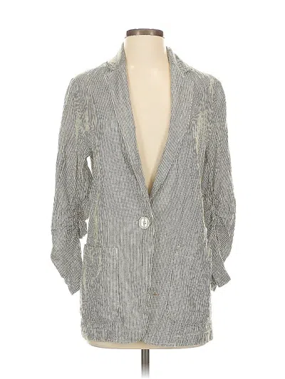 Pre-owned Max Studio Blazer Jacket In Green