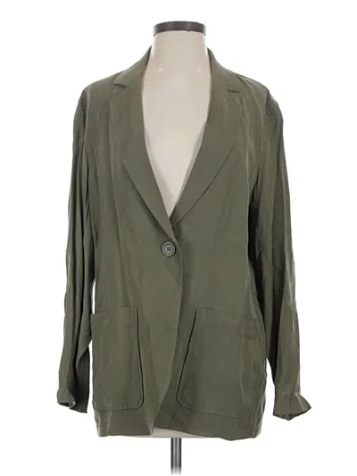 Pre-owned Max Studio Blazer Jacket In Green