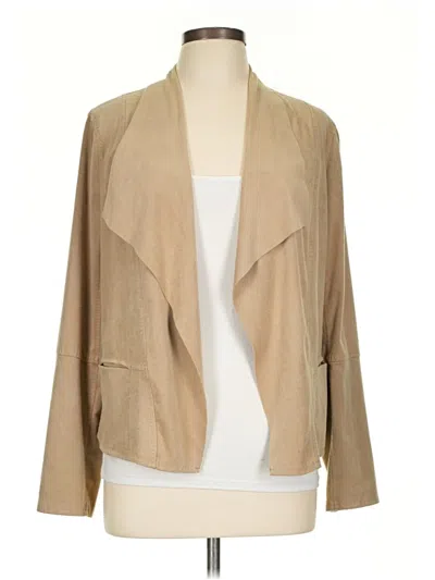Pre-owned Max Studio Blazer Jacket In Tan
