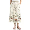 Max Studio Border Print Maxi Skirt