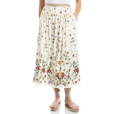 Max Studio Border Print Maxi Skirt