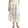 Max Studio Border Print Maxi Skirt