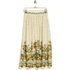 Max Studio Border Print Maxi Skirt