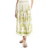 MAX STUDIO MAX STUDIO BORDER PRINT MAXI SKIRT