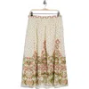 Max Studio Border Print Maxi Skirt In Neutral