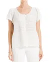 Max Studio Button Front Blouse In Multi