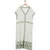 Max Studio Button Front Midi Dress