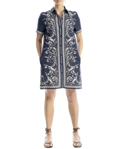 Max Studio Button-front Mini Shirt Dress