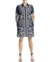 Max Studio Button-front Mini Shirt Dress