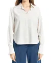 Max Studio Pinstripe Button-up Shirt In White