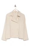 Max Studio Buttoned Twill Jacket In Natural