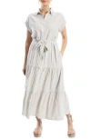 Max Studio Cap Sleeve Maxi Shirtdress