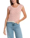 Max Studio Cap Sleeve Scoop Neck Sweater In Pink