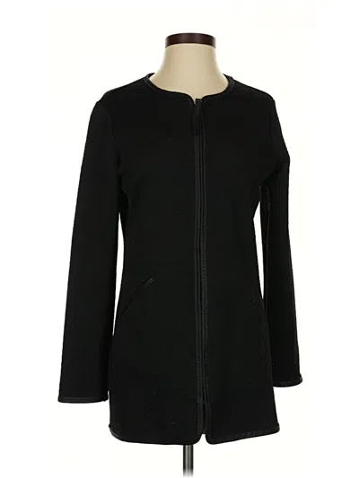 Pre-owned Max Studio Cardigan Sweater In Black