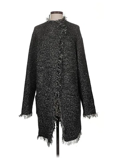 Pre-owned Max Studio Cardigan Sweater In Black