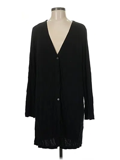 Pre-owned Max Studio Cardigan Sweater In Black