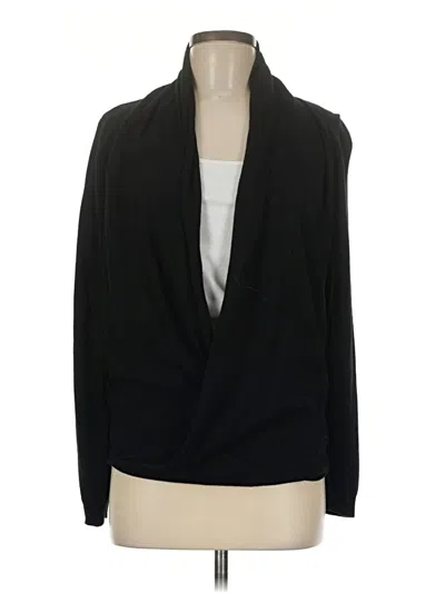 Pre-owned Max Studio Cardigan Sweater In Black